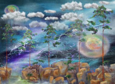 Beş ağaçlar ve fırtınalı gece