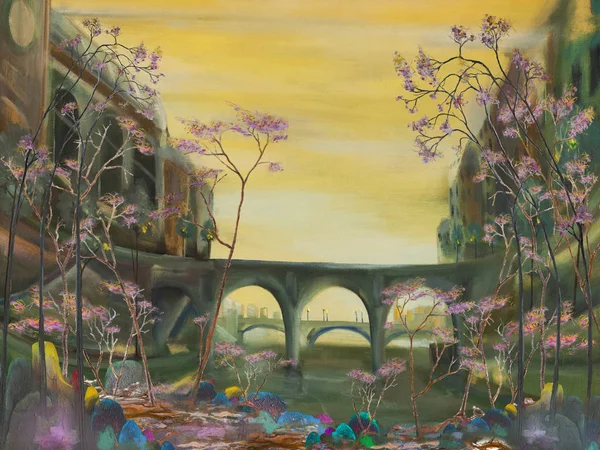 Bahar Paris cityscape Pont neuf ile