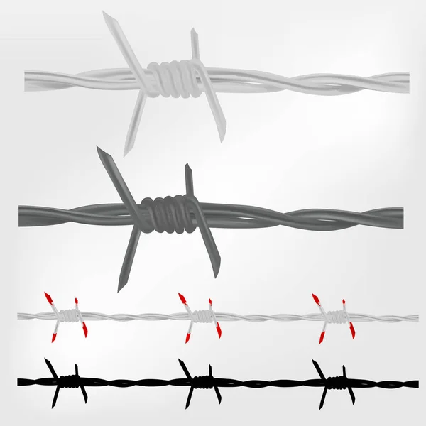 Taggtråd set — Stock vektor