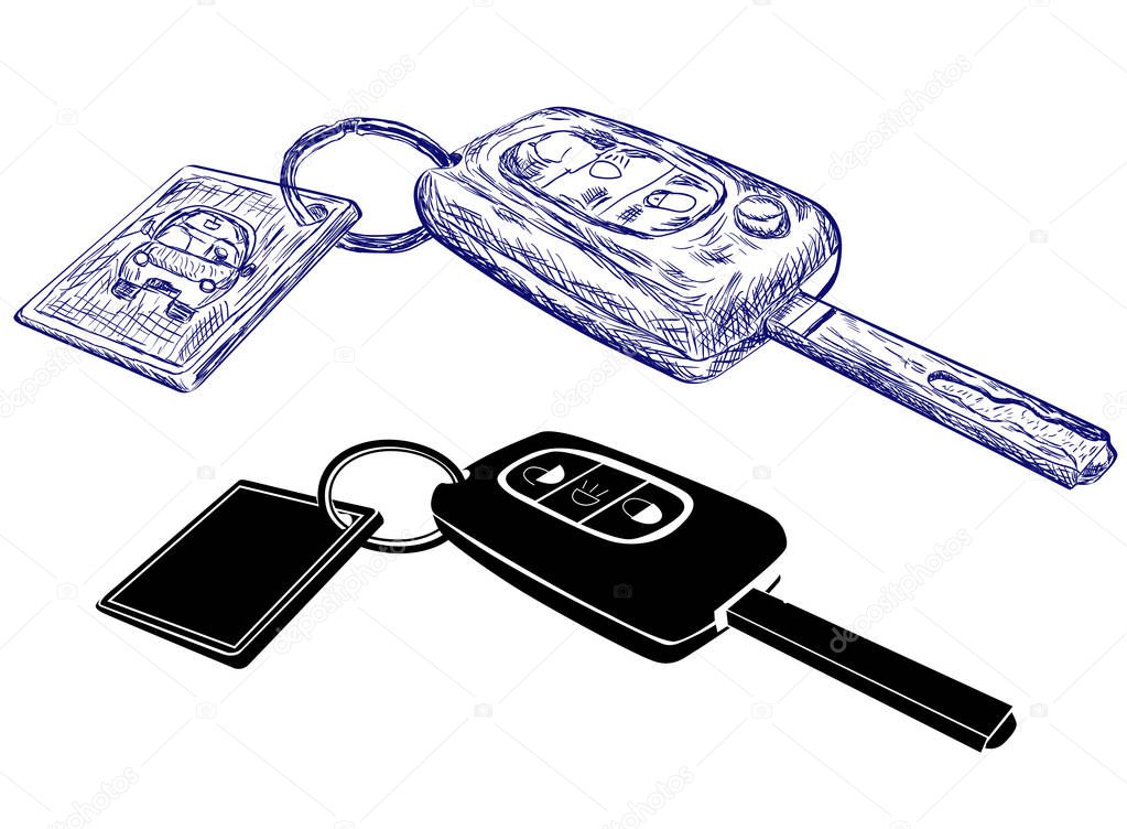  Car keys sketch