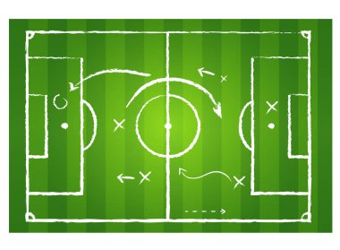 Futbol sahası strateji işaretleri