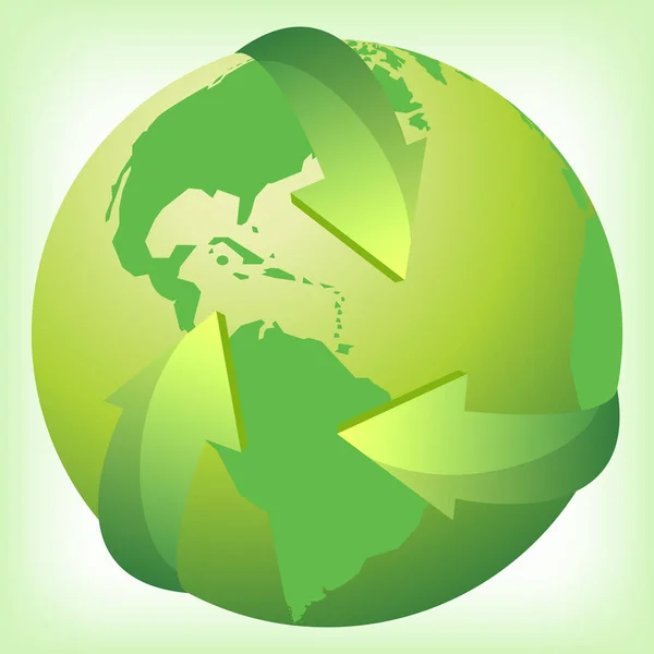 Green Eco Friendly Terre — Image vectorielle