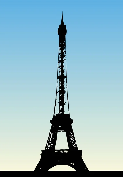 Grunge Eiffelova věž — Stockový vektor