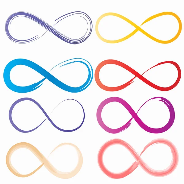 Abstracte Infinity symbool hand getrokken — Stockvector