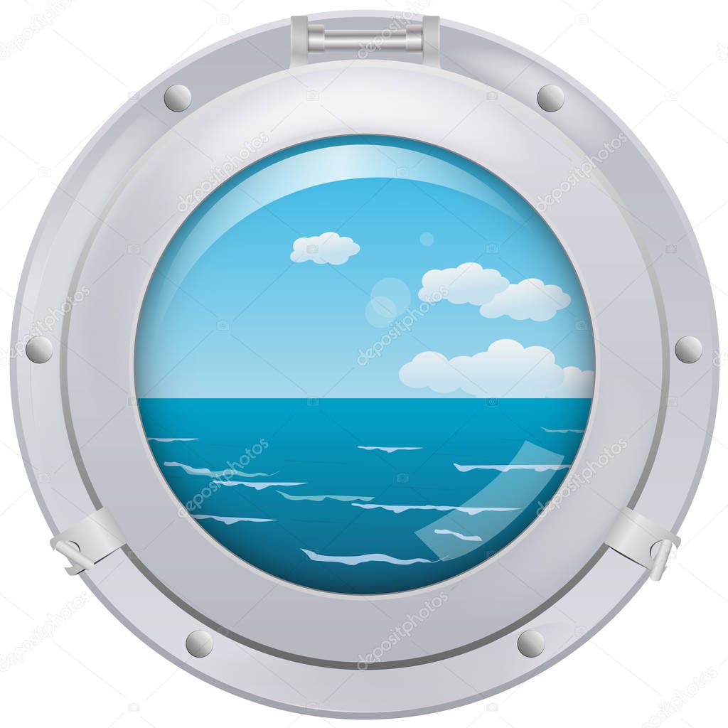 Porthole with sea view