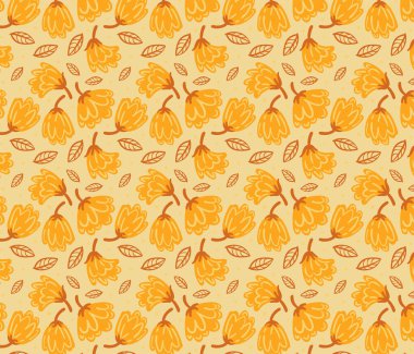 Çiçek deseninin illüstrasyon vektörü