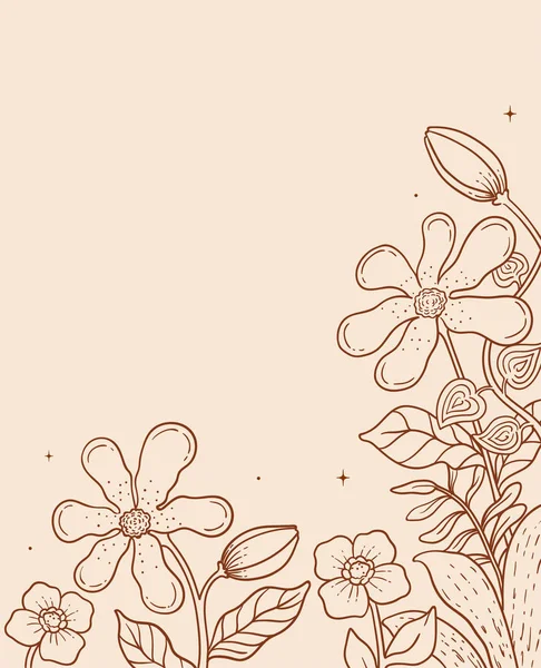 Ilustrační Vektorová Grafika Ručně Kreslené Batik Květinové Pozadí — Stockový vektor