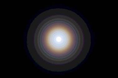 Ayın koronalarının ayrı renk tonlarıyla soyut görüntüsü