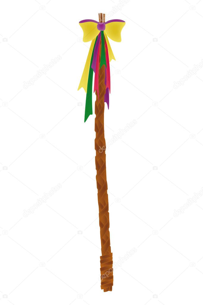  Traditional easter whip with color ribbons 