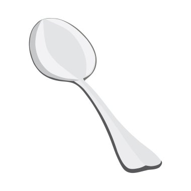 kaşık beyaz arkaplanda izole