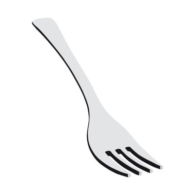 Çatal beyaz arkaplanda izole edildi