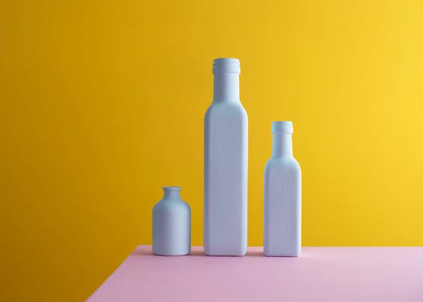 Multiple types of colorful bottles — Stock Photo, Image