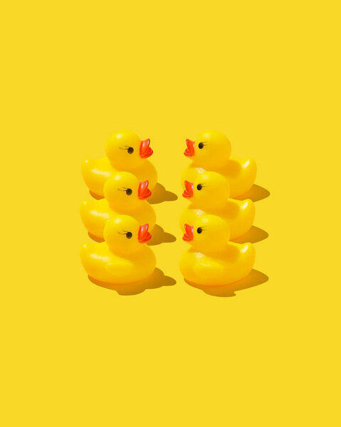 Yellow rubber ducks