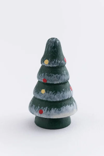 Vintage christmas tree ornament na białym tle — Zdjęcie stockowe