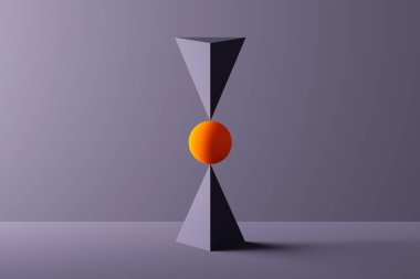 Geometrik şekiller mükemmel dengede - 3 boyutlu biçimlendirme