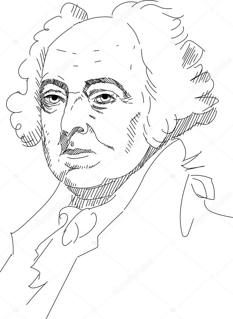  John Adams - second president of the USA