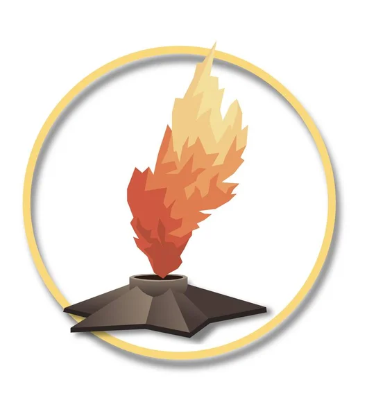 Symbol des ewigen Feuers — Stockvektor