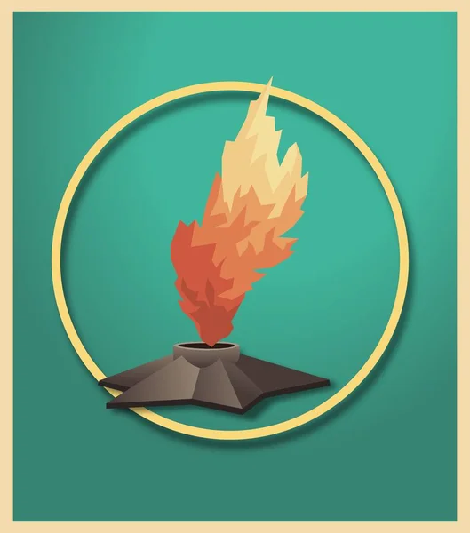 Symbol des ewigen Feuerfestes — Stockvektor