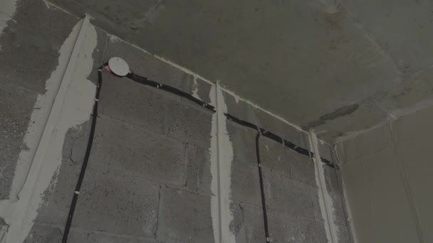 Plaster Wall Prepare — Stock Video
