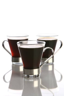 Kahve fincanı yemek arkaplanını kapat