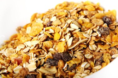 Taze müsli yakın görünüm