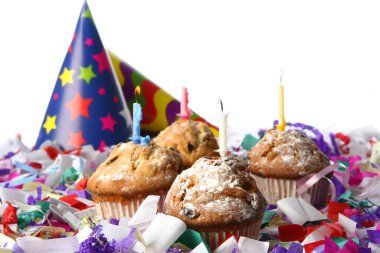 Çörekler parti yemekleri arka planı