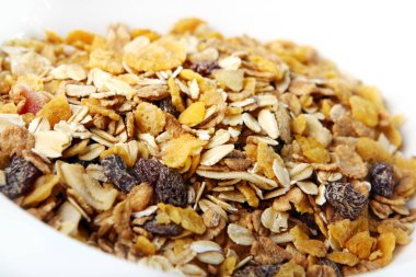 Taze müsli yakın görünüm