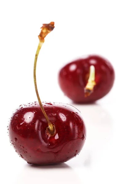 Mâncare Fructe Padure Cherry Masă — Fotografie, imagine de stoc