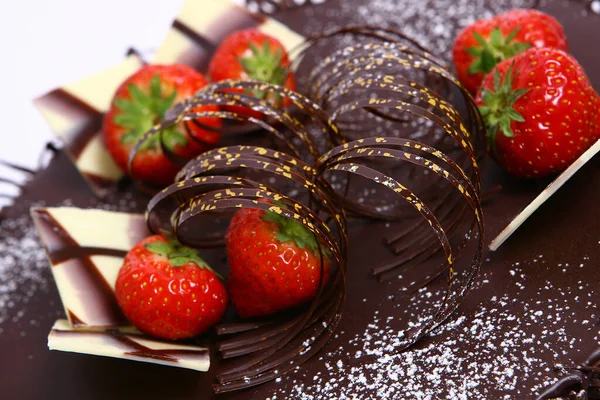 Dessert Fruitcake Closeup Voedsel Achtergrond — Stockfoto
