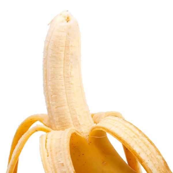 Pyszny Banan Białym Tle — Zdjęcie stockowe