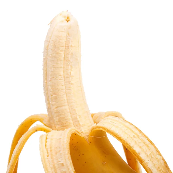 Heerlijke Banaan Een Witte Achtergrond — Stockfoto