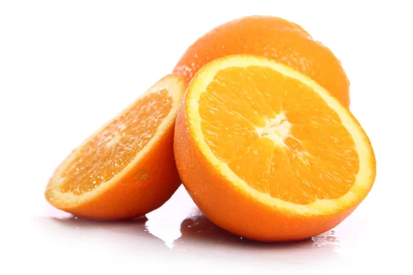 Färsk Och Våt Apelsin — Stockfoto