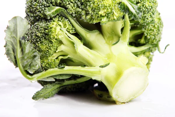 Broccoli Färsk Och Våt — Stockfoto