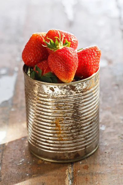 Food Berries Strawberries Table — Stock Photo, Image