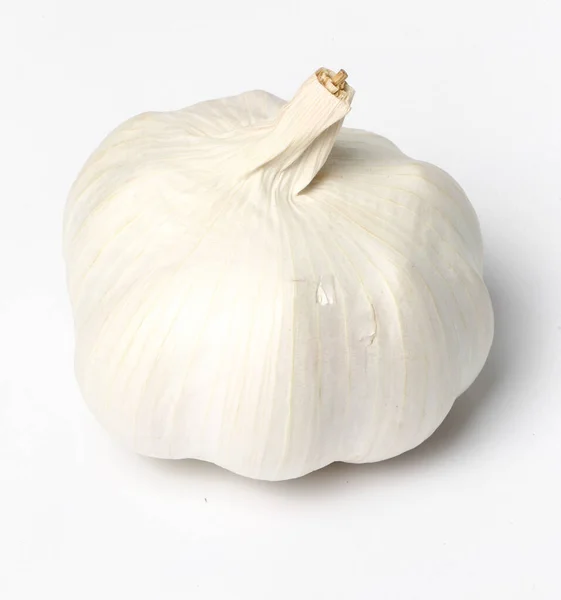 白色背景的大蒜 — 图库照片