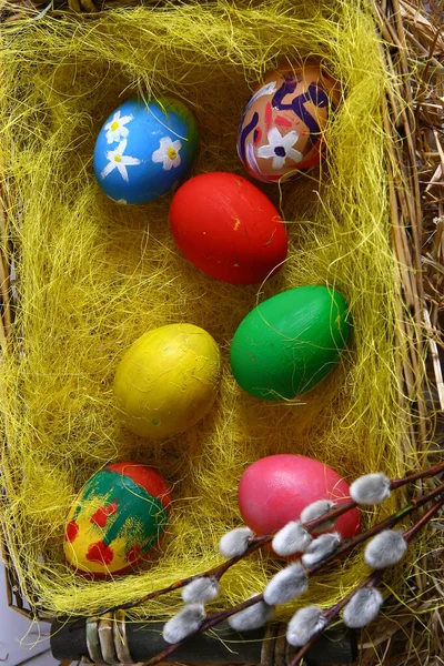 Пасхальные Яйца Крупным Планом — стоковое фото