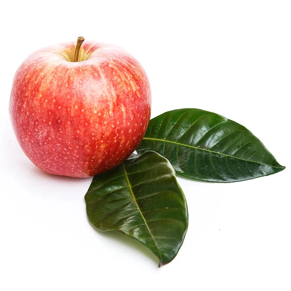 Mat Läckra Äpplen Vit Bakgrund — Stockfoto