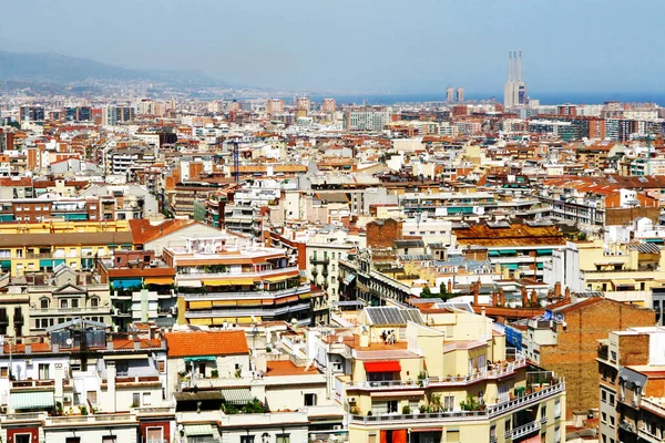 Bella Vista Sulla Città Barcellona — Foto Stock
