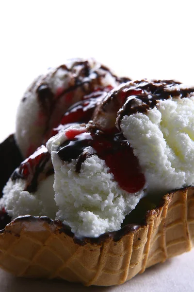 Fagylalt Élelmiszer Háttér — Stock Fotó