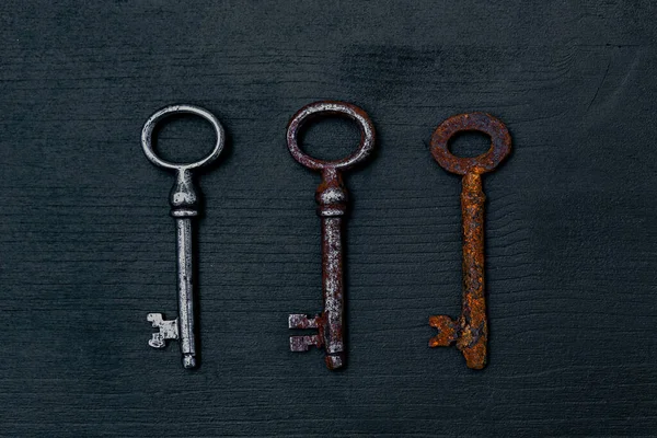 Old Rustic Keys Table — Stock Photo, Image