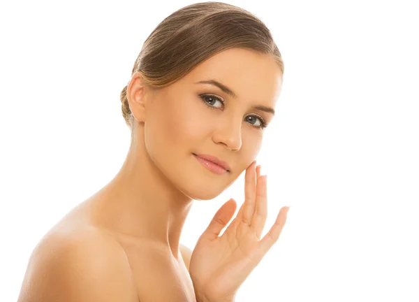 Spa Cute Woman Perfect Clean Skin — Stock Photo, Image