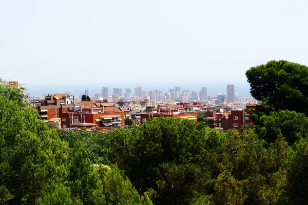 Schöne Stadt Blick Auf Barcelona — Stockfoto