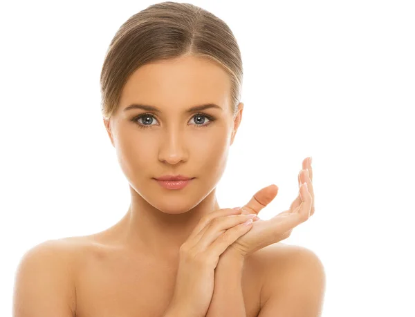 Spa Cute Woman Perfect Clean Skin — Stock Photo, Image