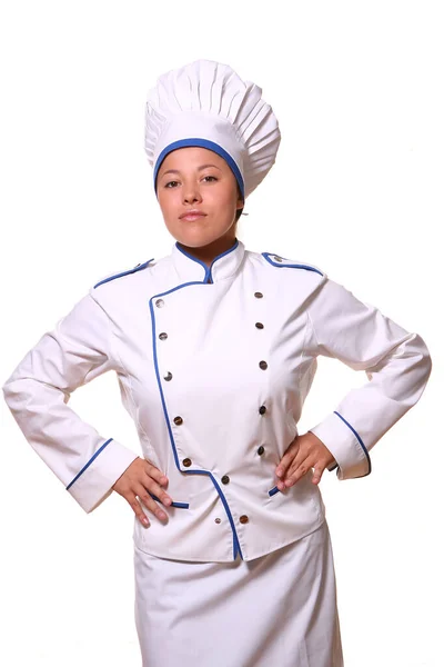 Bella Donna Immagini Chef — Foto Stock