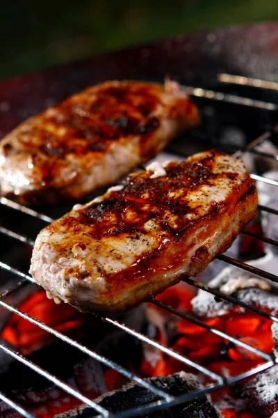 Bife Grelhado Fresco Com Peper — Fotografia de Stock