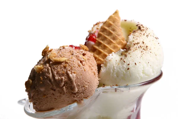 Ice Cream Food Background — Stock Photo, Image