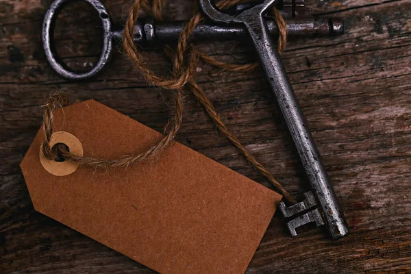 Old Rustic Keys Table — Stock Photo, Image