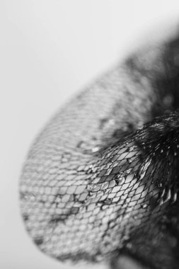 Kristal değerli taşlı soyut ağ sanatı. Su siyah beyaz makro arka plan sıçraması yapar.