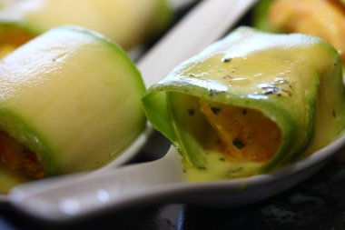 Somon kabak dolması.