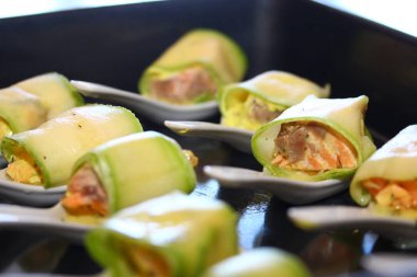 Somon kabak dolması.